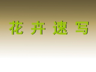 花卉速写方法