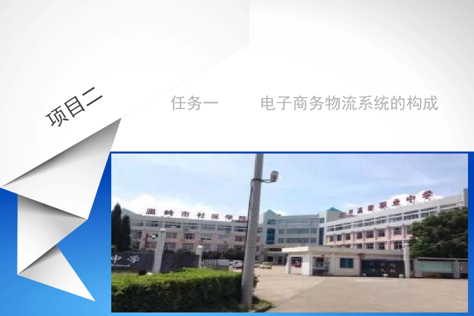 任务一   电子商务物流系统的构成_第1页