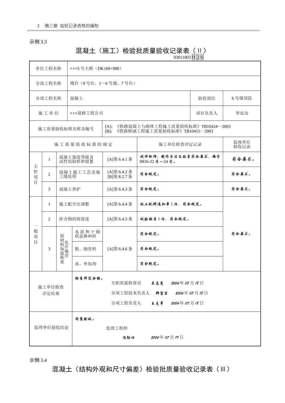 检验批签字模板_第2页