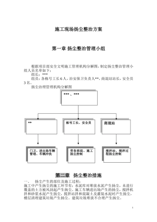 扬尘整治措施