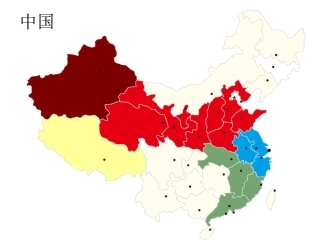 中国地图模板