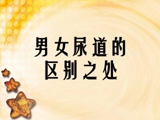 男女尿道的区别之处