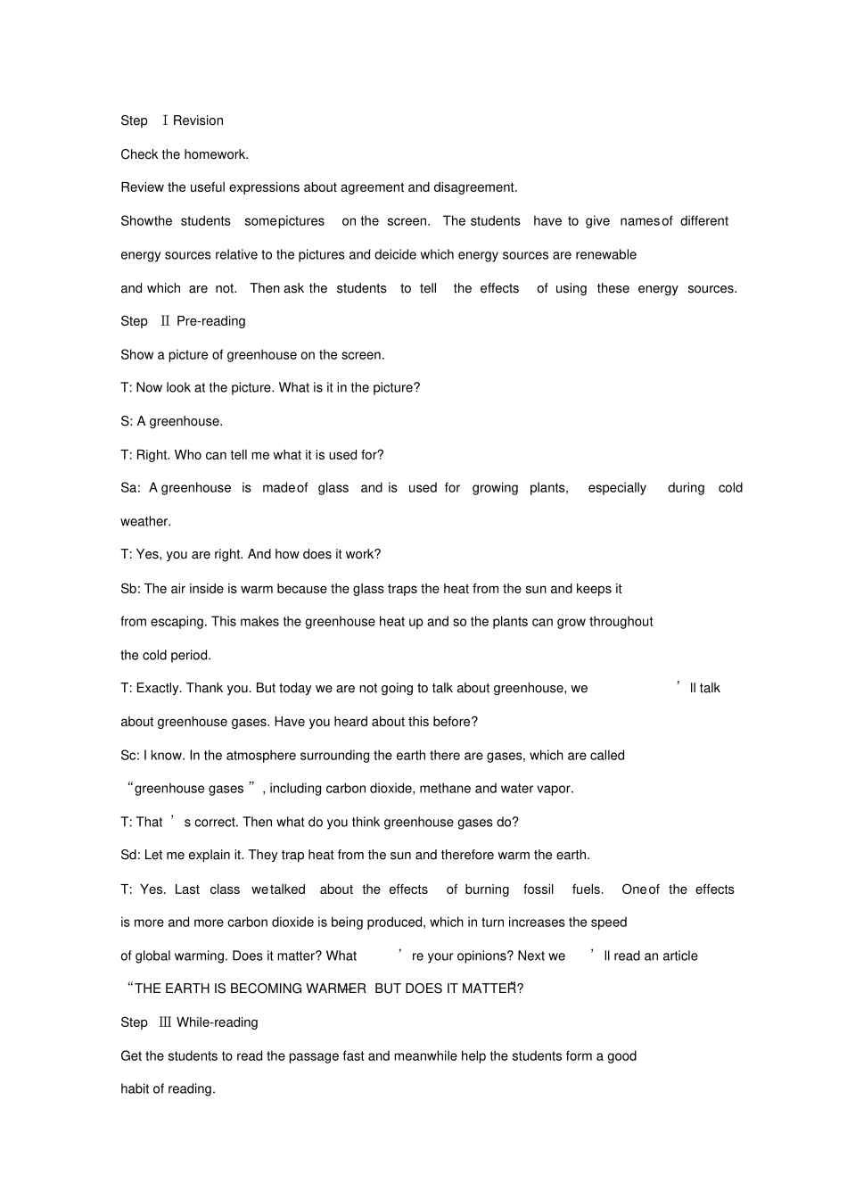 人教高中英语选修六：unit4+教学设计_第2页