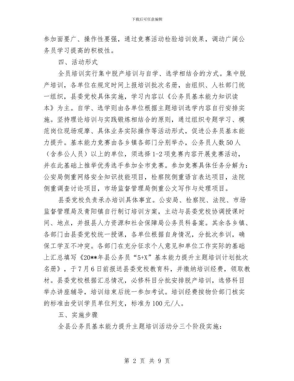 公务员主题培训工作方案与公务员先进性个人剖析材料汇编_第2页
