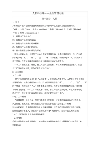 人机料法环最全管理方法