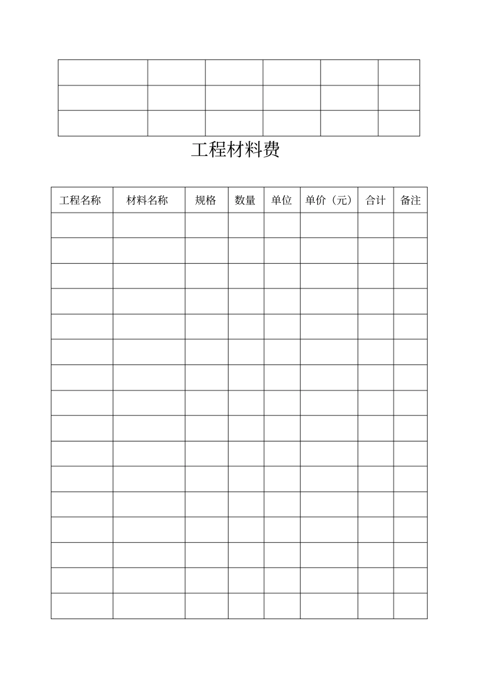 人材机成本统计表_第3页