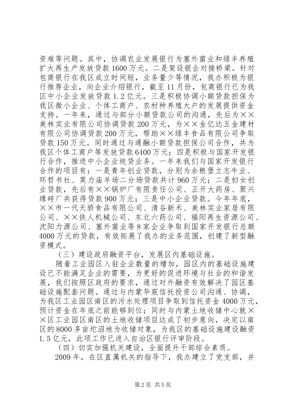 金融办工作总结及工作计划 _第2页