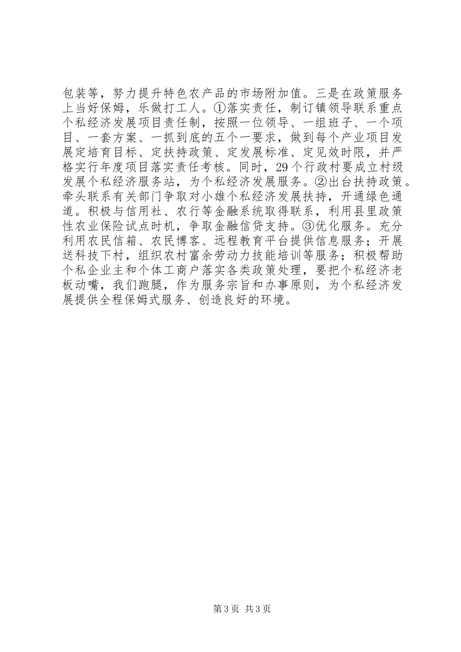 镇政府XX年工作计划 _第3页