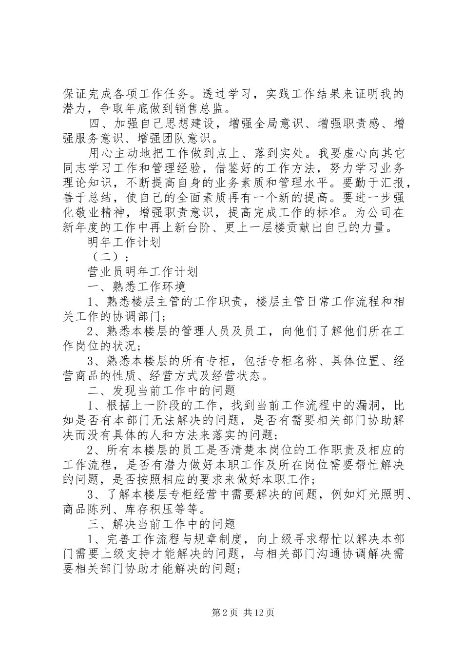 20XX年最新新年工作计划精选6篇_第2页