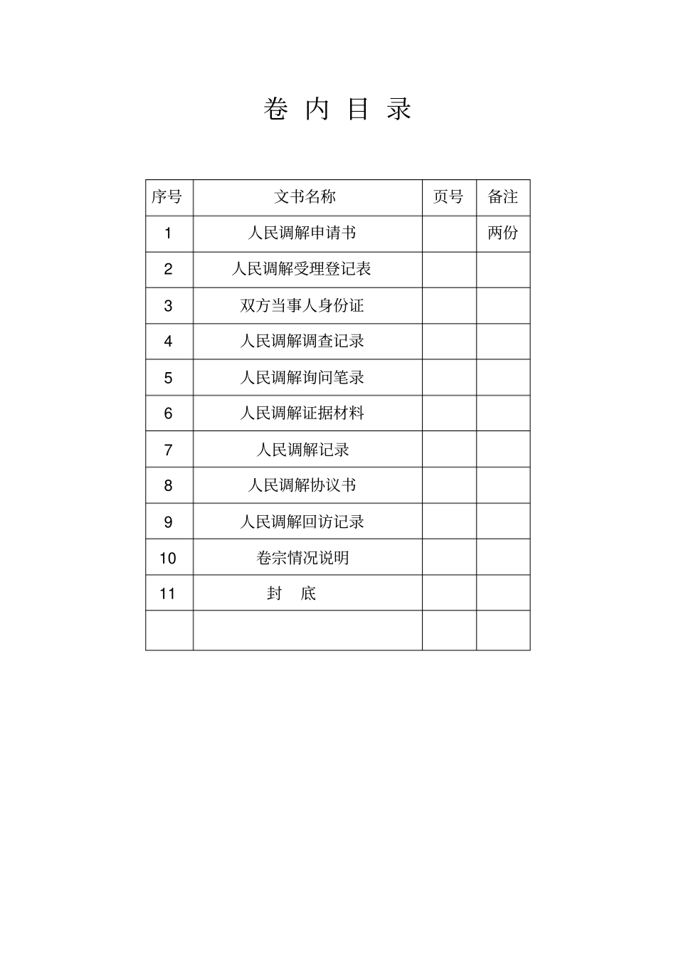 人民调解卷宗范本_第1页