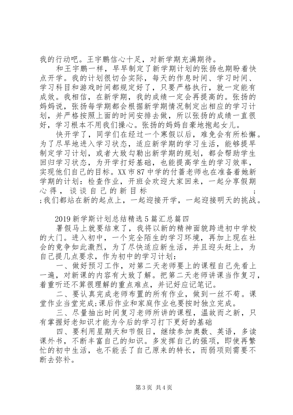 20XX年新学斯计划总结精选5篇汇总_第3页