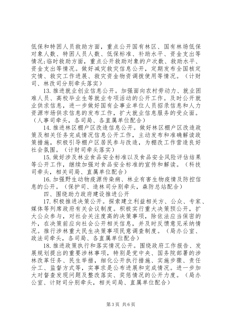 XX年政府信息公开工作计划 _第3页