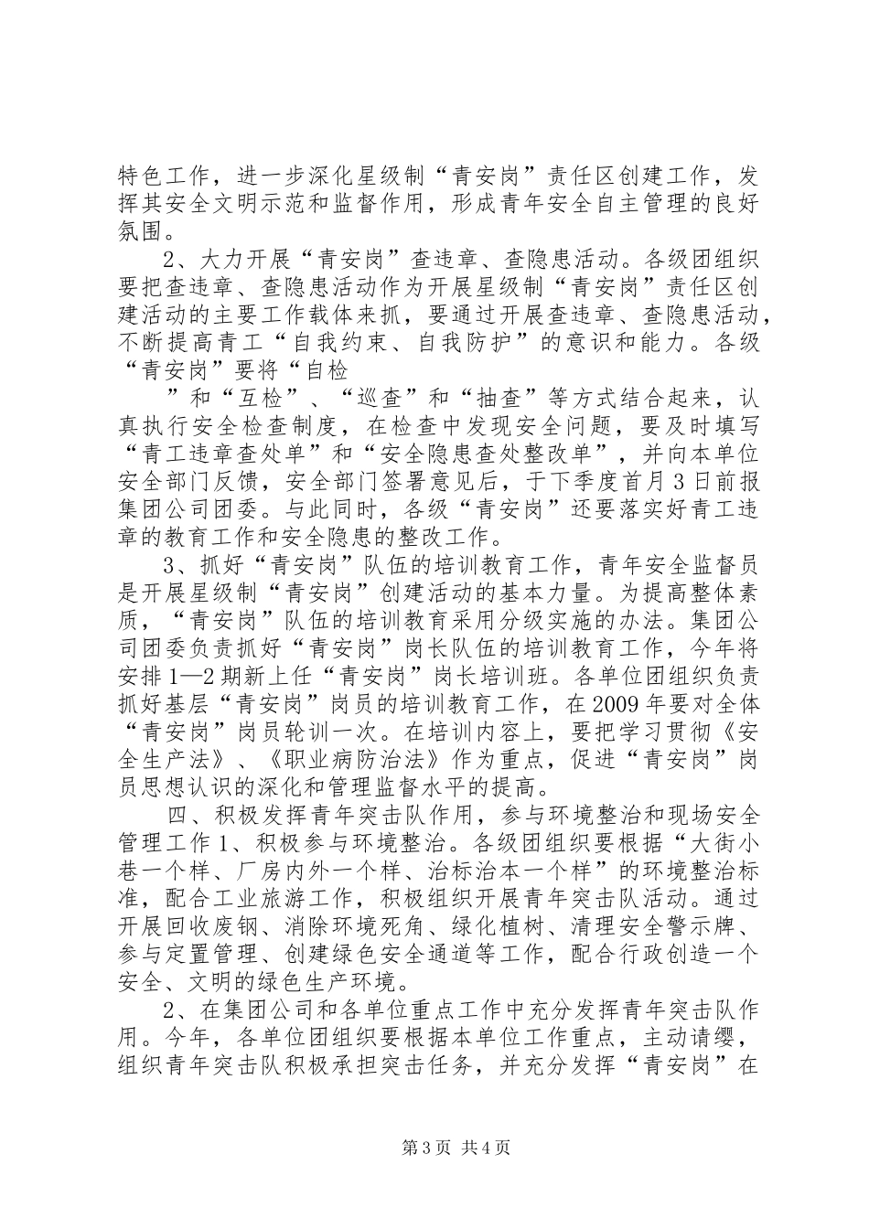 团委青年安全工作计划 _第3页