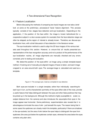 人脸识别文献翻译中英双文