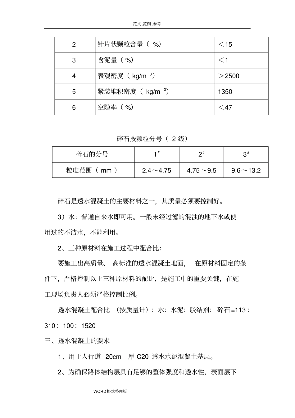 人行道透水混凝土专项工程施工组织设计_第2页
