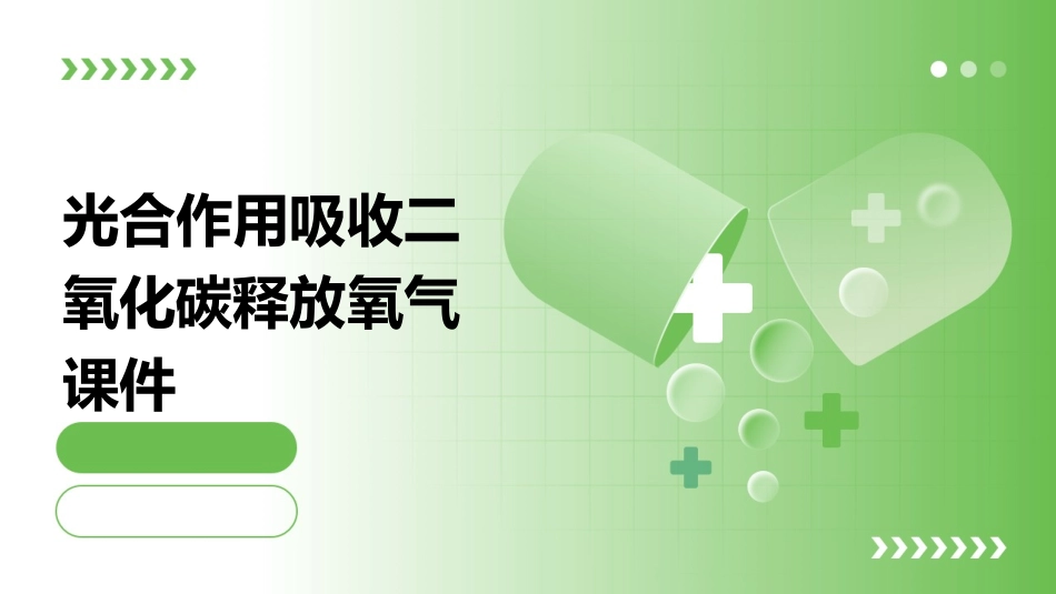 光合作用吸收二氧化碳释放氧气课件_第1页