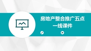 房地产整合推广五点一线课件