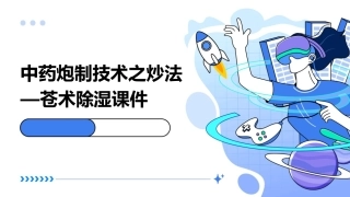中药炮制技术之炒法—苍术除湿课件