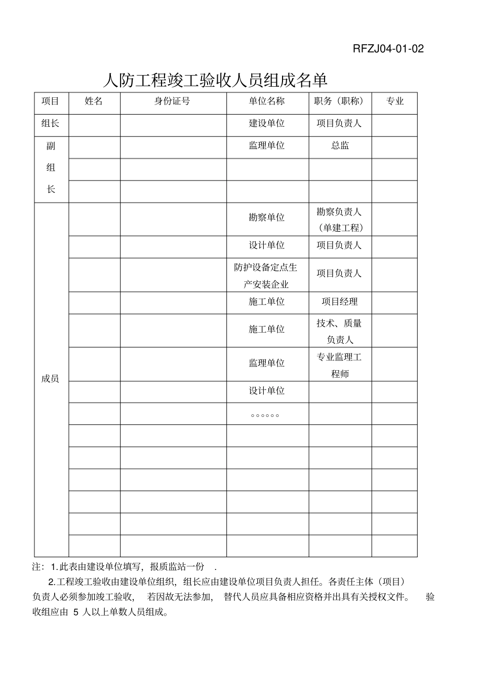人防工程表格_第2页