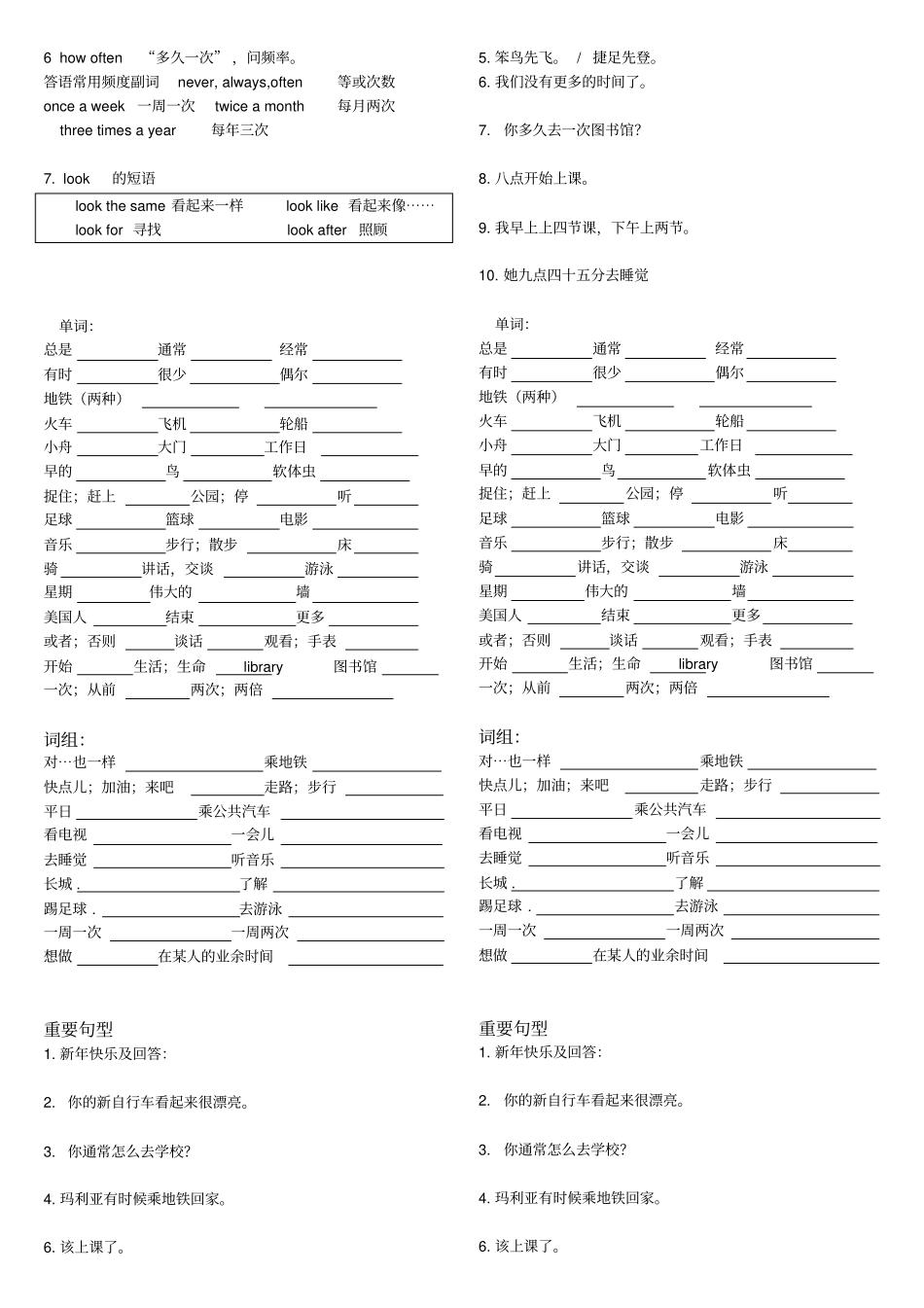 仁爱七下u5t1复习提纲_第2页