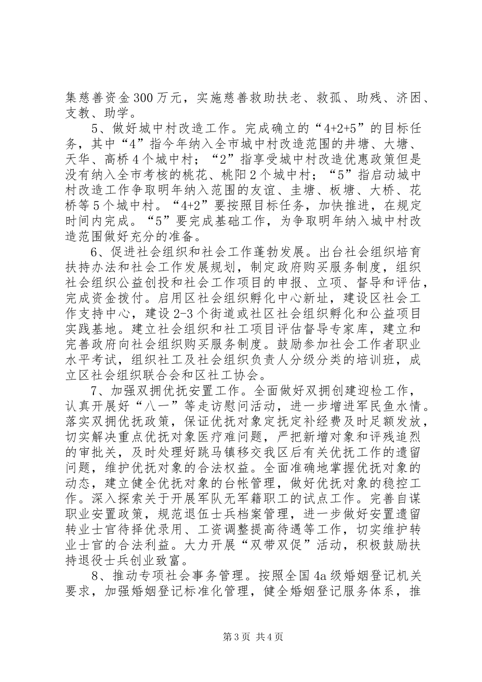 区民政局年度工作计划 _第3页