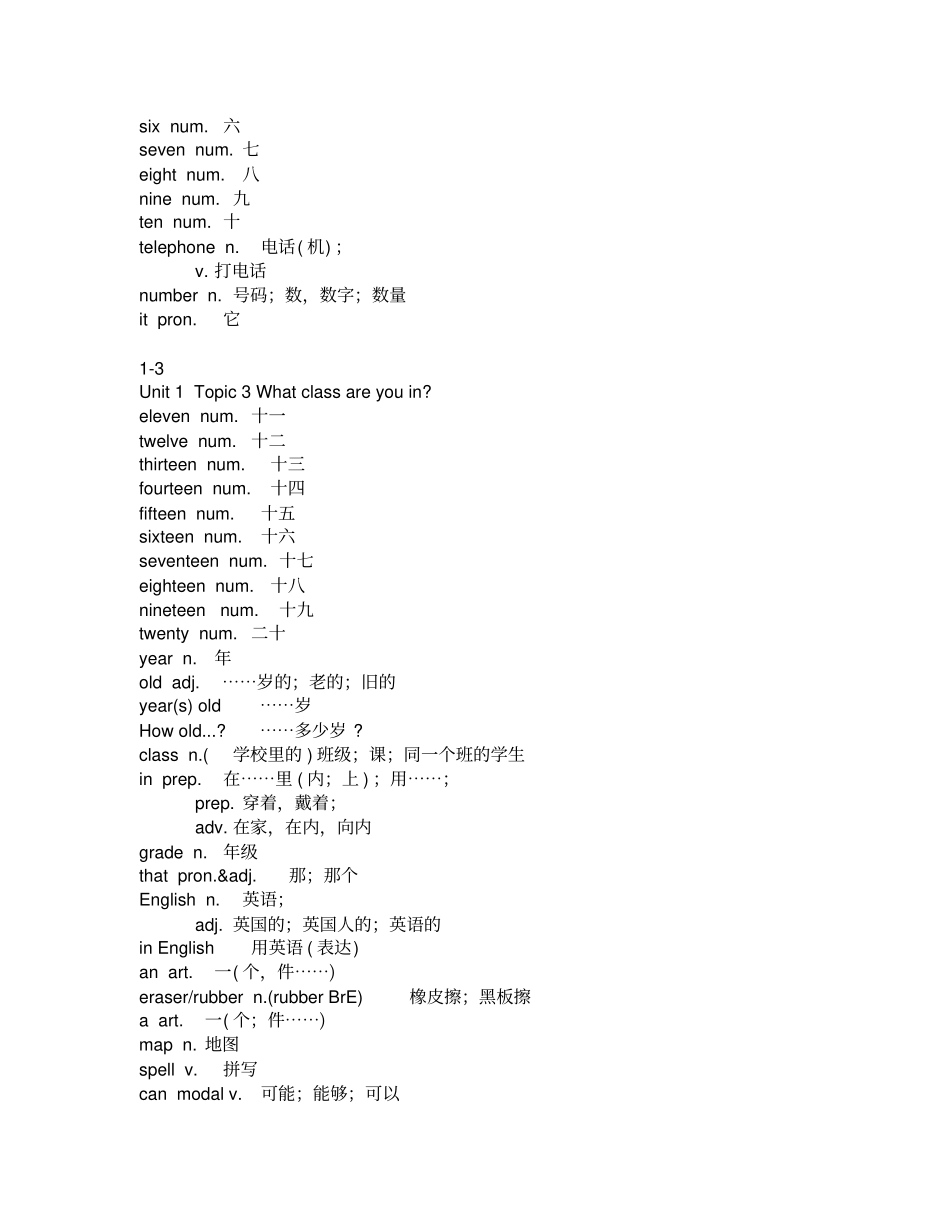 仁爱版七年级英语词汇上册单词电子书_第3页