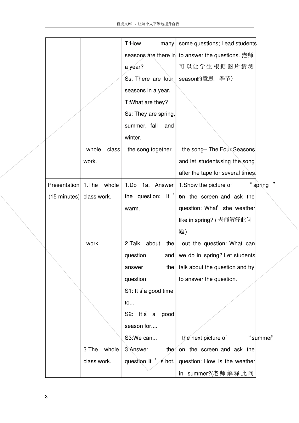 仁爱版英语七年级下册Unit8Topic1What’stheweatherlikeinsummerSectionA_第3页