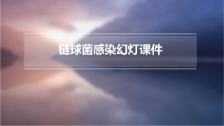 链球菌感染幻灯课件