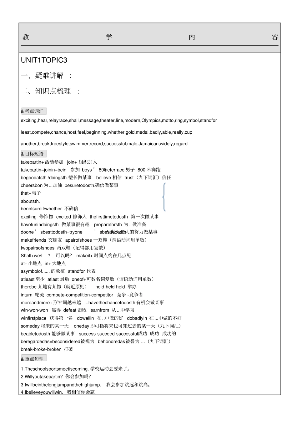 仁爱英语八上unit1topic3知识点讲解_第1页