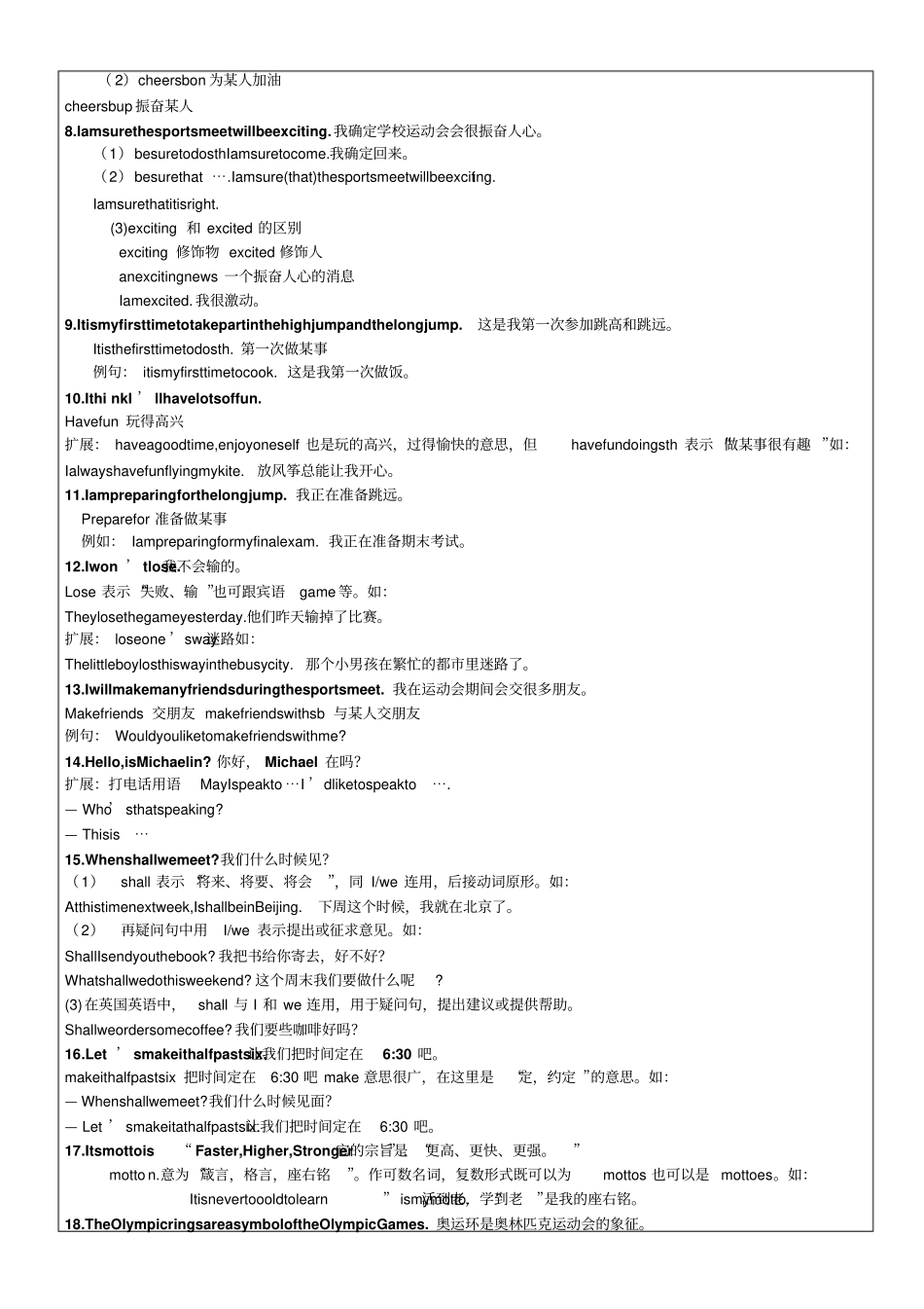 仁爱英语八上unit1topic3知识点讲解_第3页