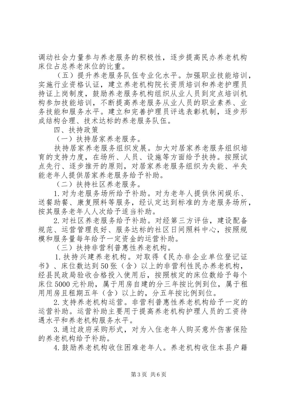 社会福利发展工作计划 _第3页
