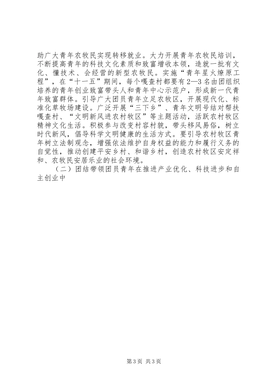 十一五共青团工作发展规划 _第3页