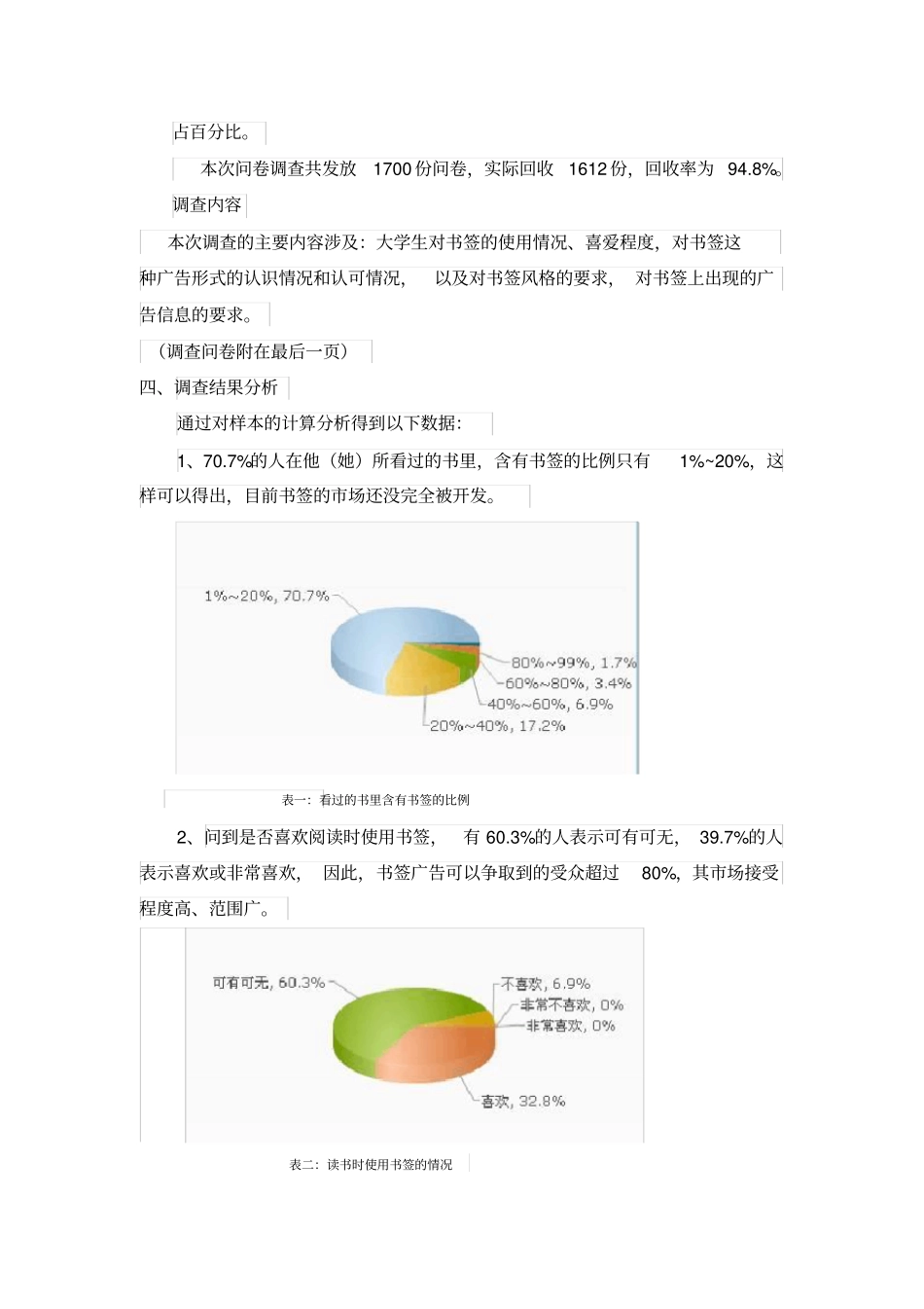 以书签作为广告媒介的可行性调查报告_第3页