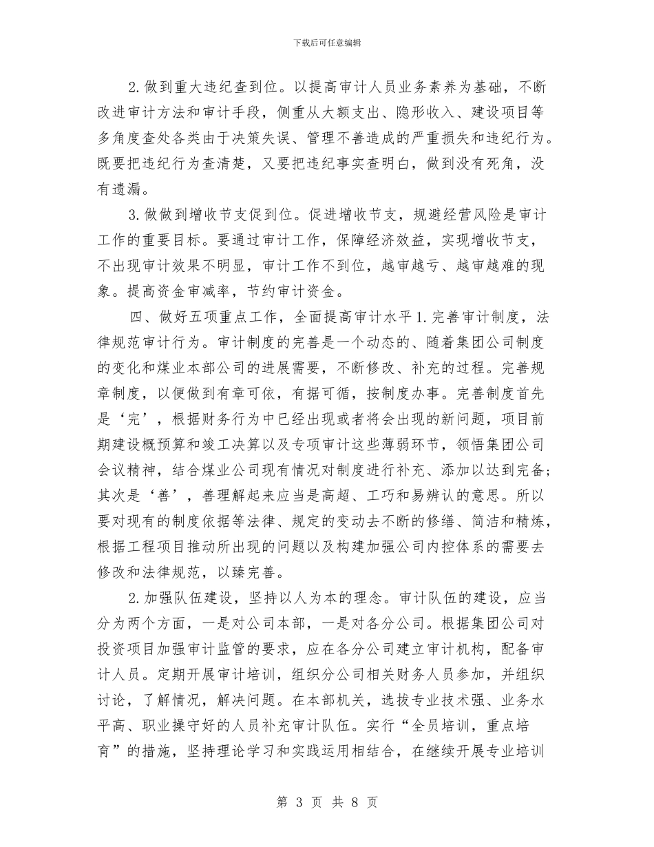公司审计工作计划与公司审计工作计划表汇编_第3页