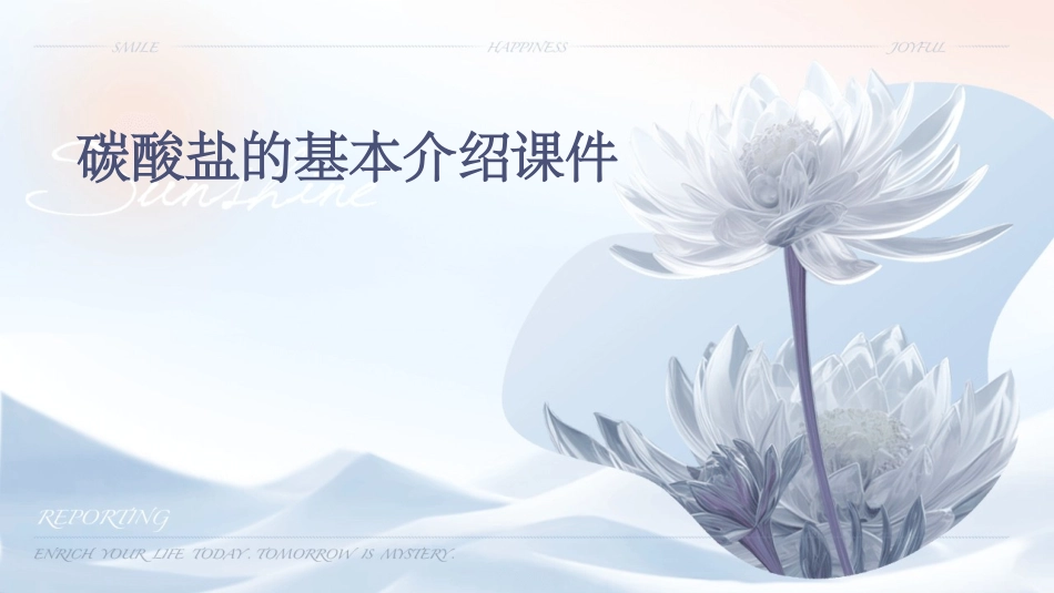 碳酸盐的基本介绍课件_第1页