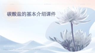 碳酸盐的基本介绍课件