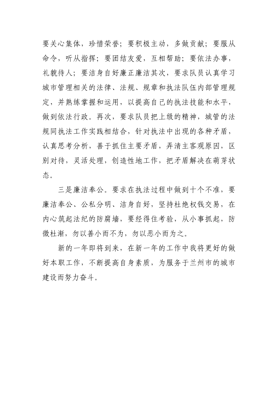 城管个人工作总结_第2页