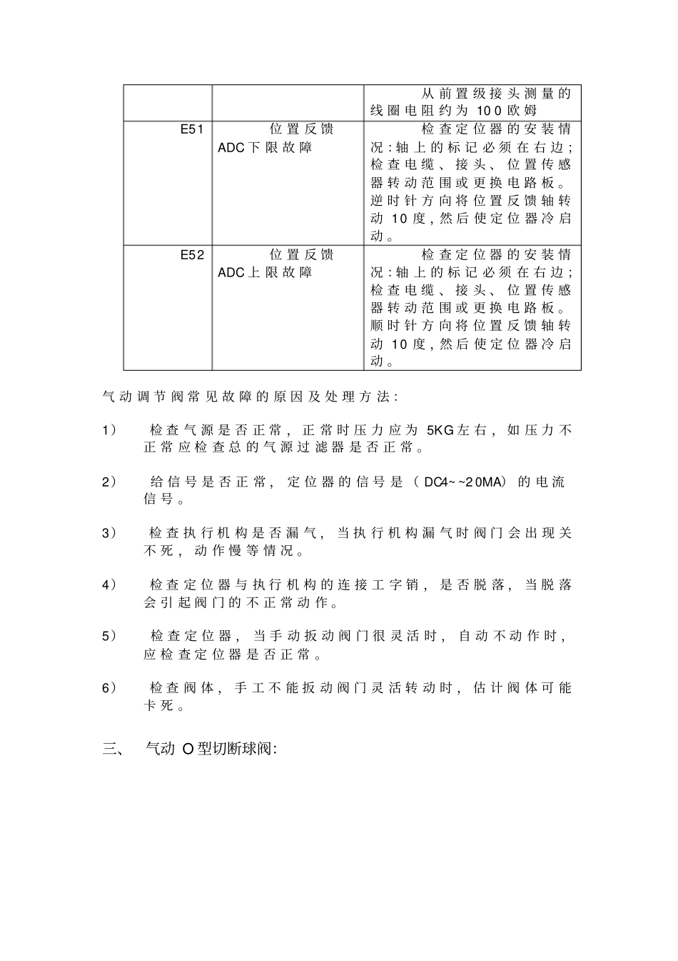 仪表气动阀门工作原理故障处理_第3页