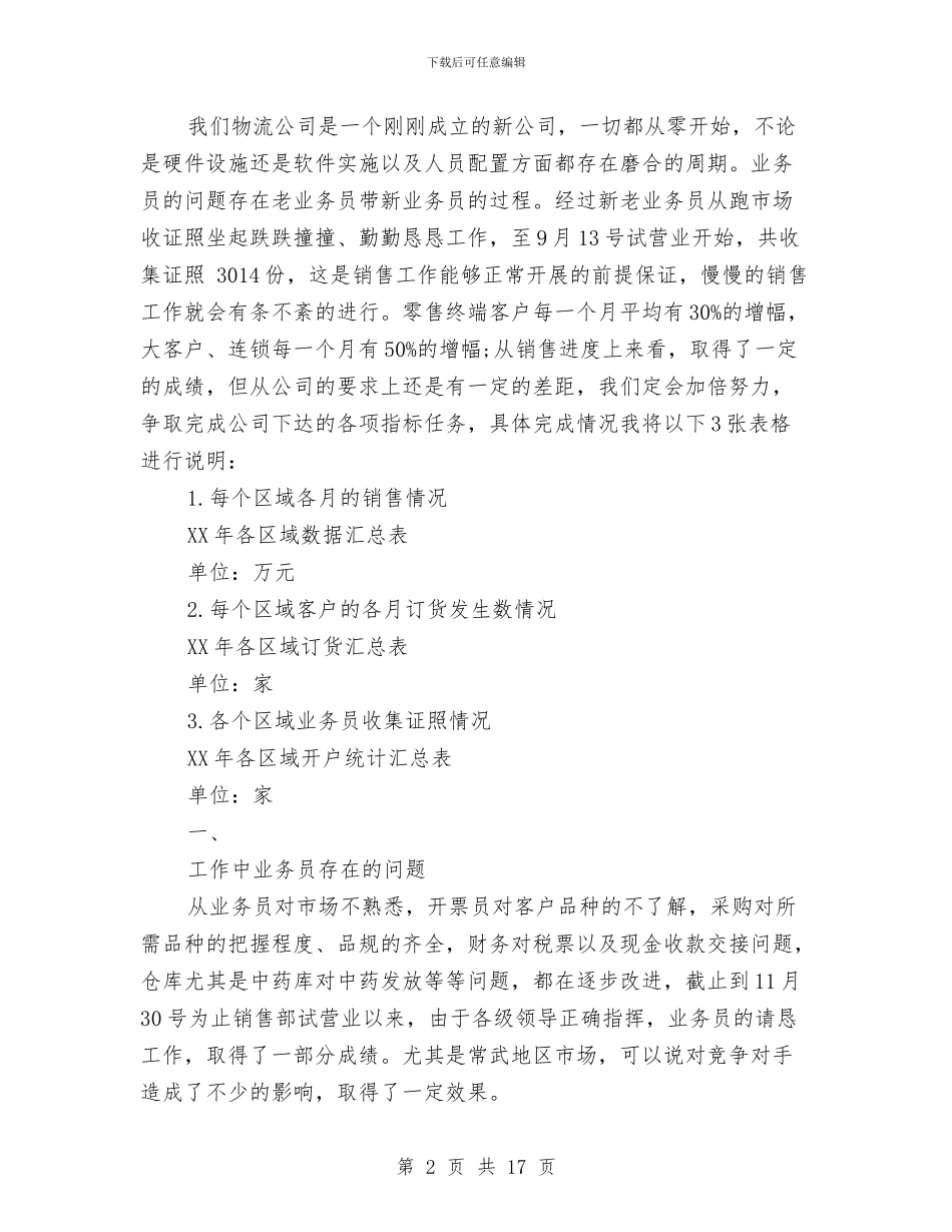 公司物流销售部年终总结与公司物管部工作汇报范文汇编_第2页