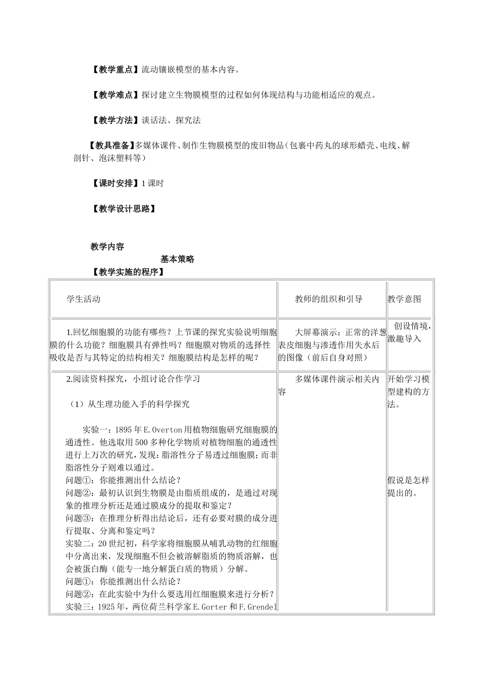 细胞膜的流动镶嵌模型_第2页