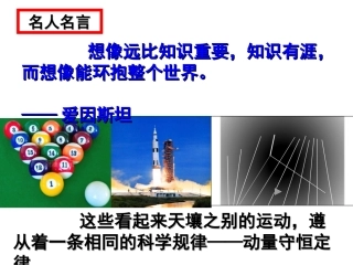 碰撞中的动量守恒1