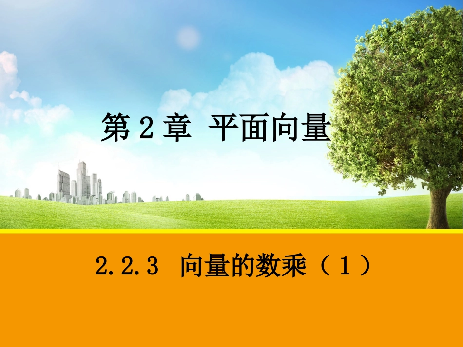 223向量的数乘(1)_第1页