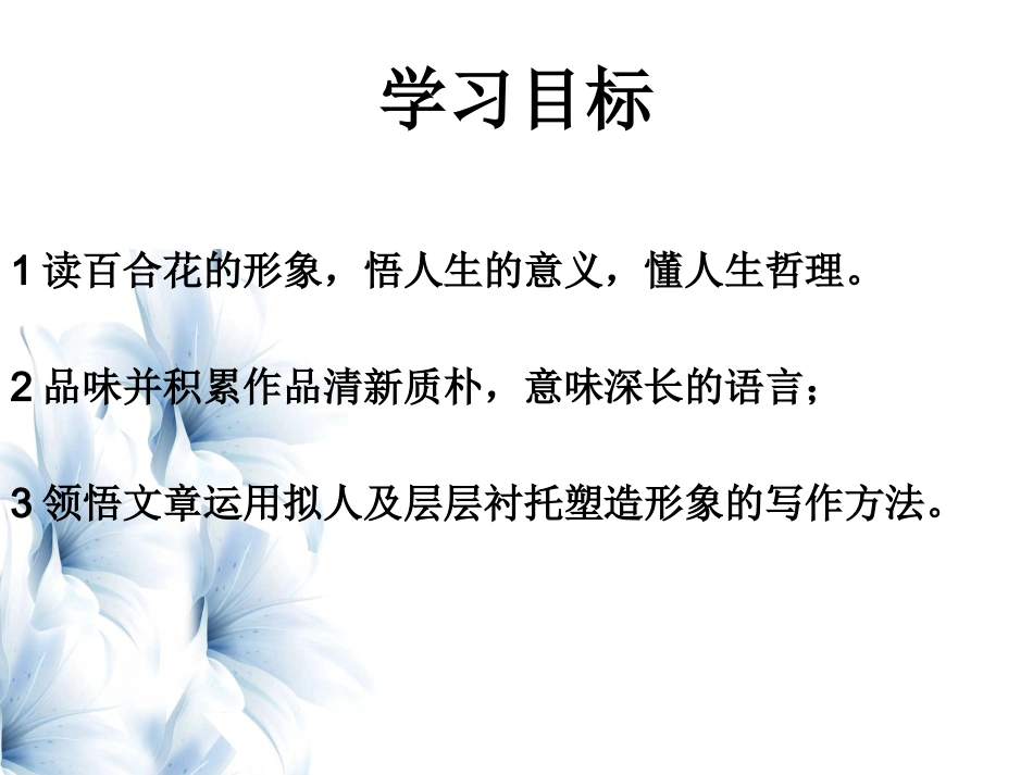 心田上的百合花开课件_第3页