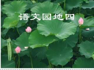 人教版小学语文一年级下册语文园地四