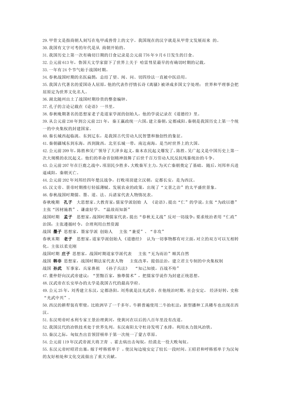 七年级历史复习提纲人教版_第2页