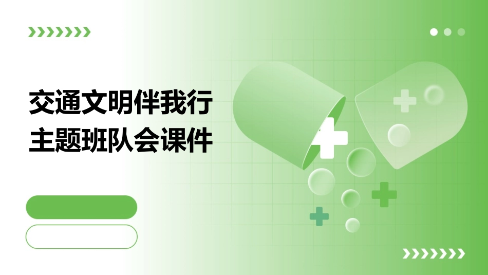 交通文明伴我行主题班队会课件_第1页