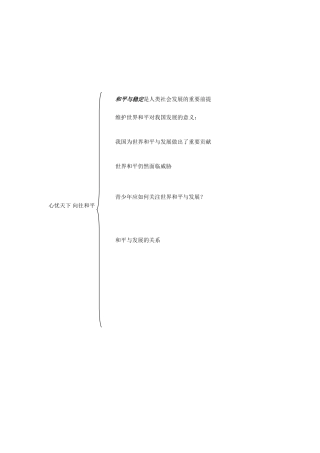 心忧天下向往和平