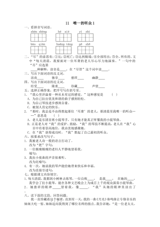 11唯一的听众1