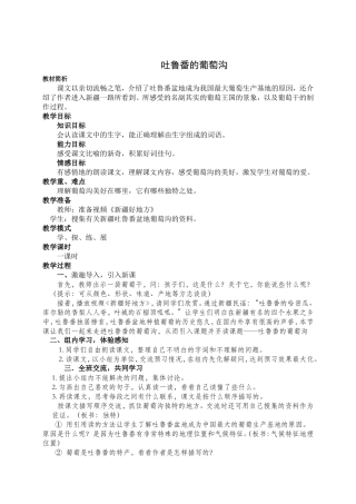 吐鲁番的葡萄沟