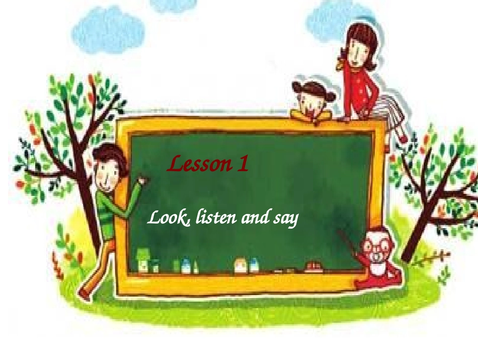 Lesson1SeasonsandClothes_第1页